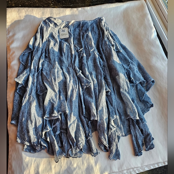 Free People Susanna Knee-Length Midi Skirt Sz S - Picture 10 of 10